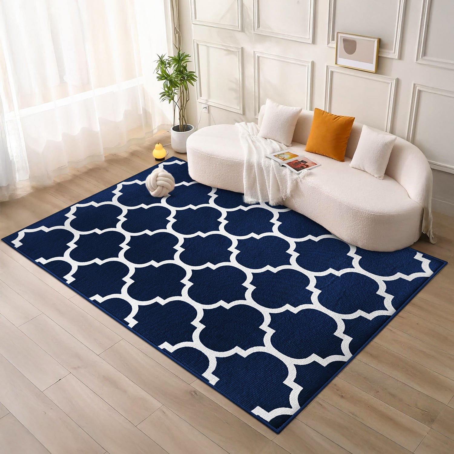Navy Large Rugs For Dining Room Table