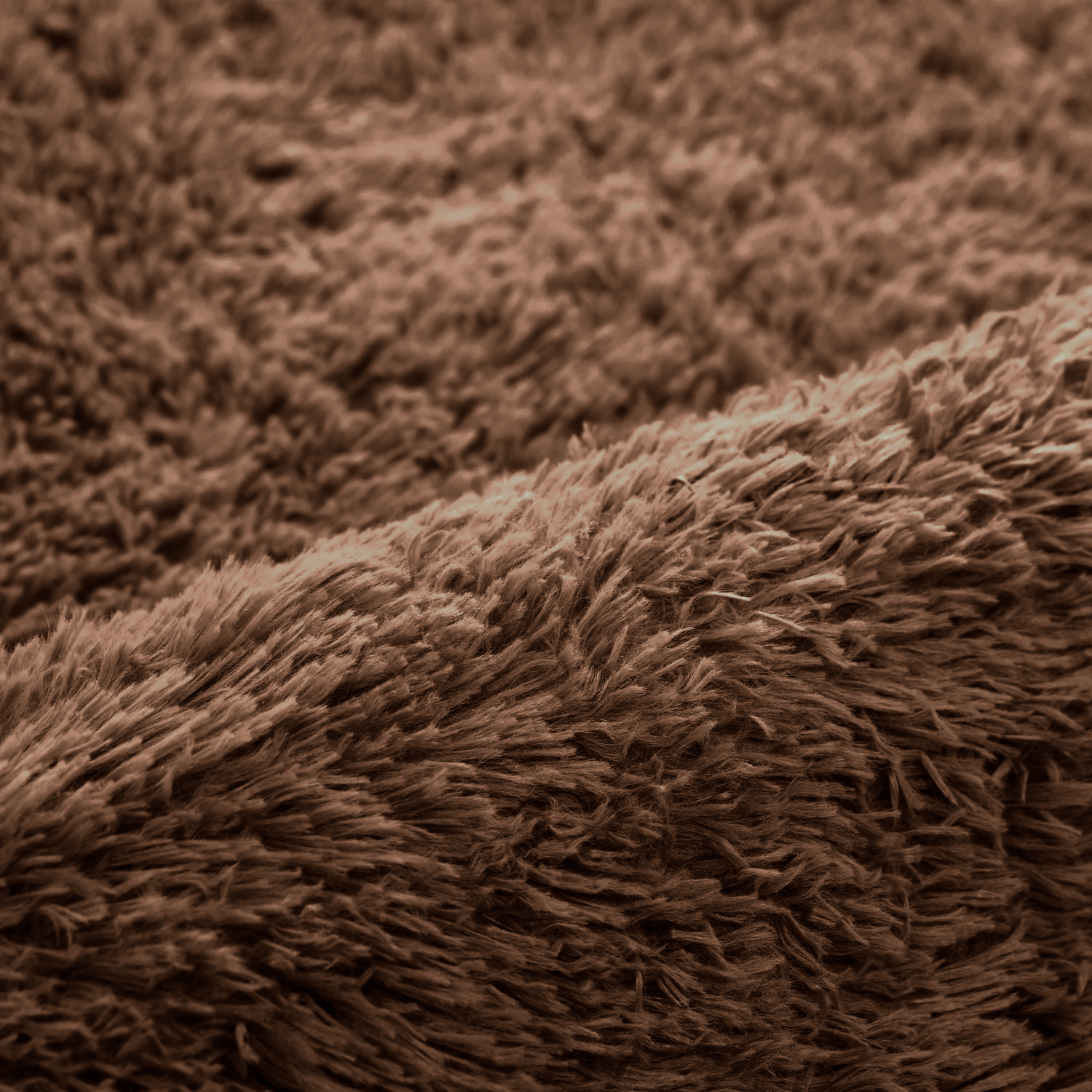Large Fluffy Shaggy Rug Brown