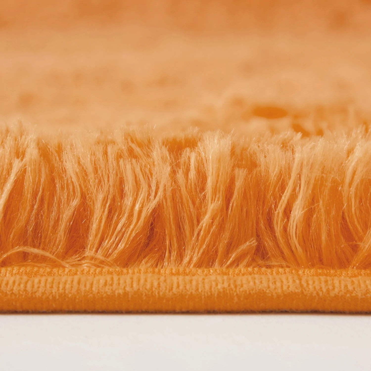Thick Shaggy Rug For Hallway Area Ochre