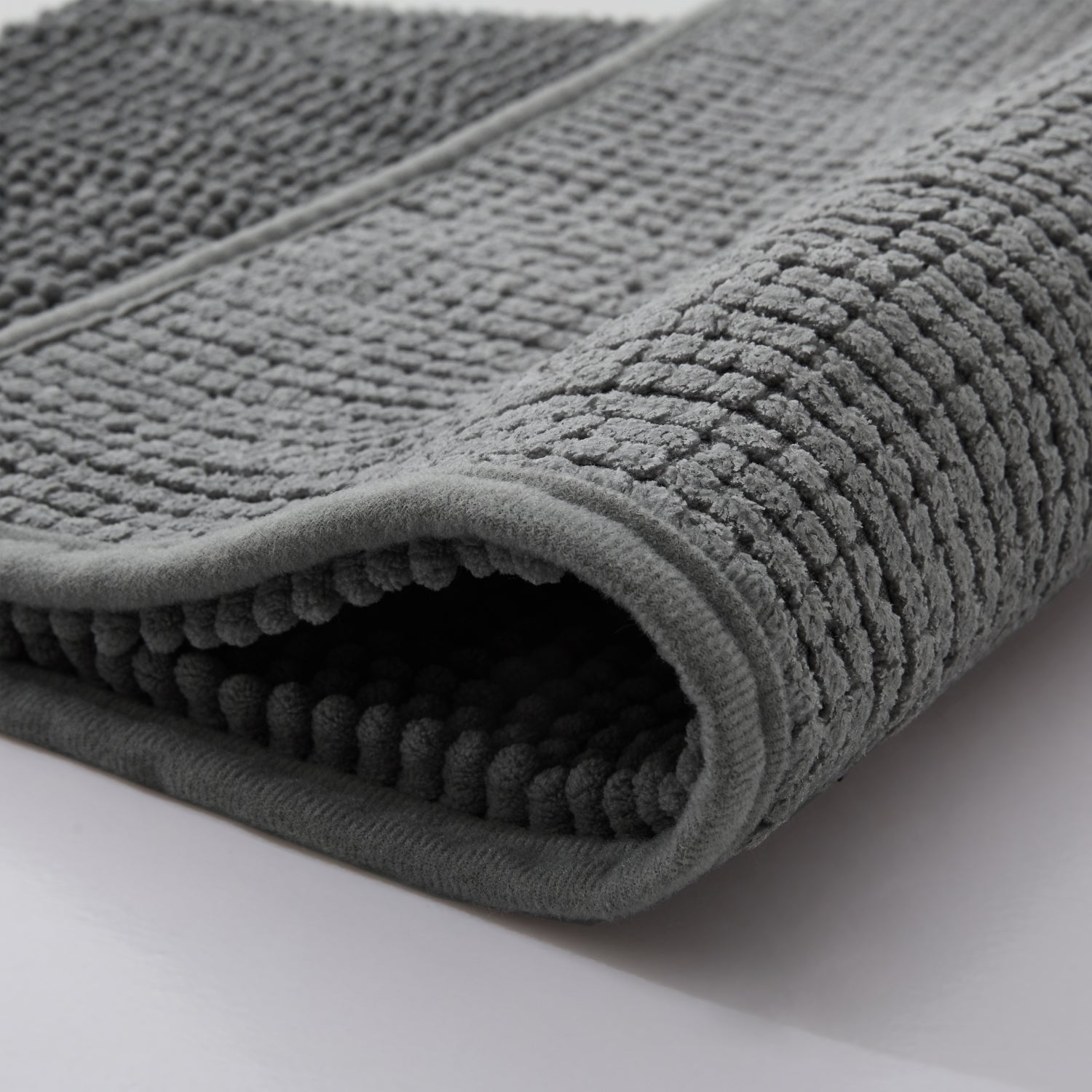 Grey Chenille Bath Mat
