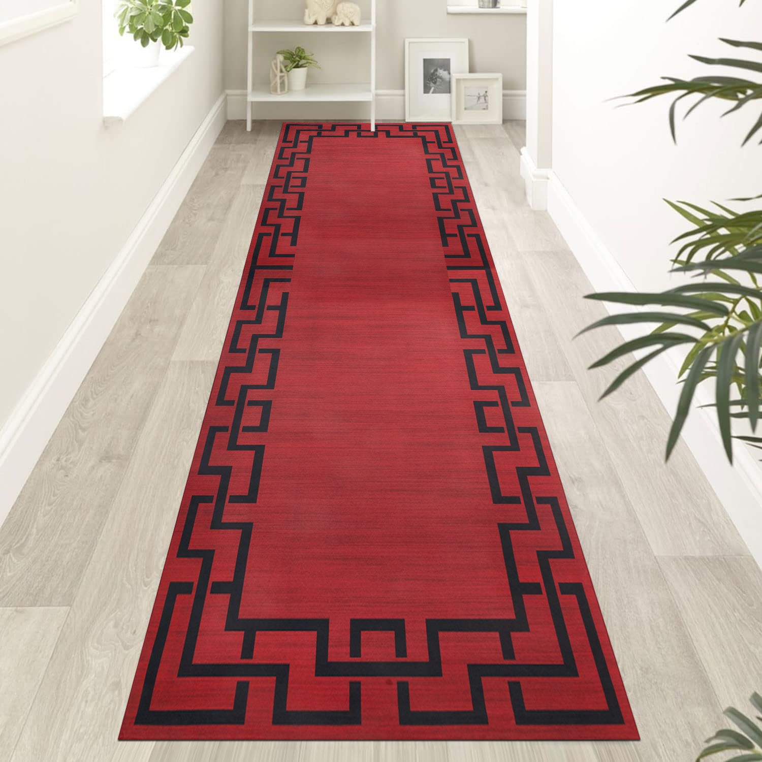 Large Area Runner Rug Greek Key Lexi