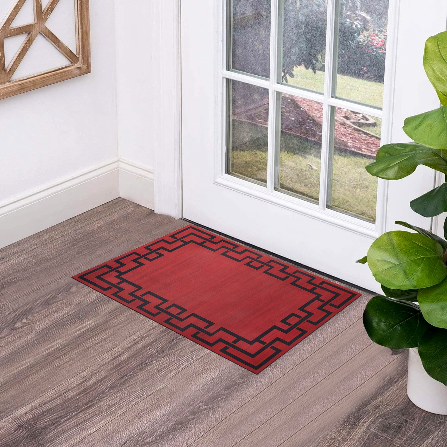 Large Area Runner Rug Greek Key Lexi