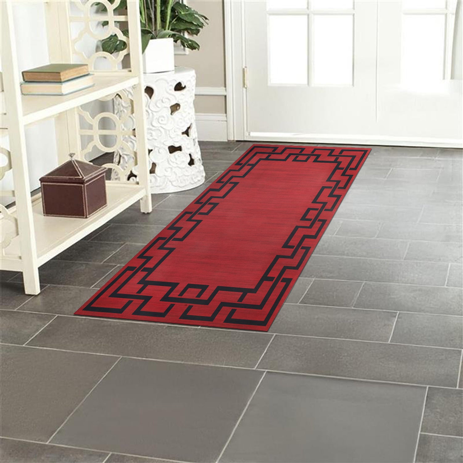 Large Area Runner Rug Greek Key Lexi