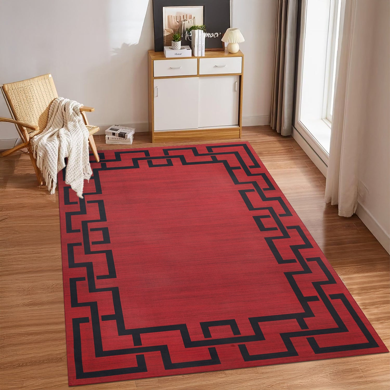 Large Area Runner Rug Greek Key Lexi