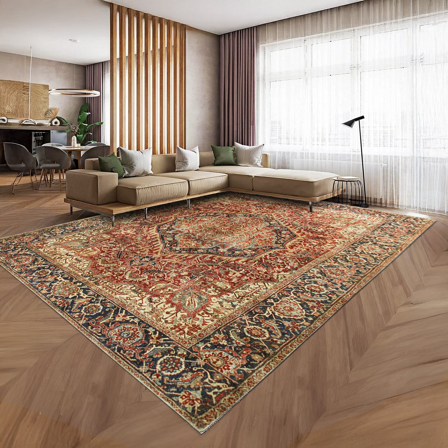 Traditional vintage Style Rugs Long Runner