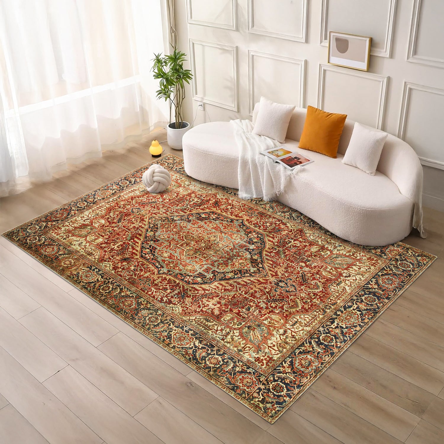 Traditional vintage Style Rugs Long Runner