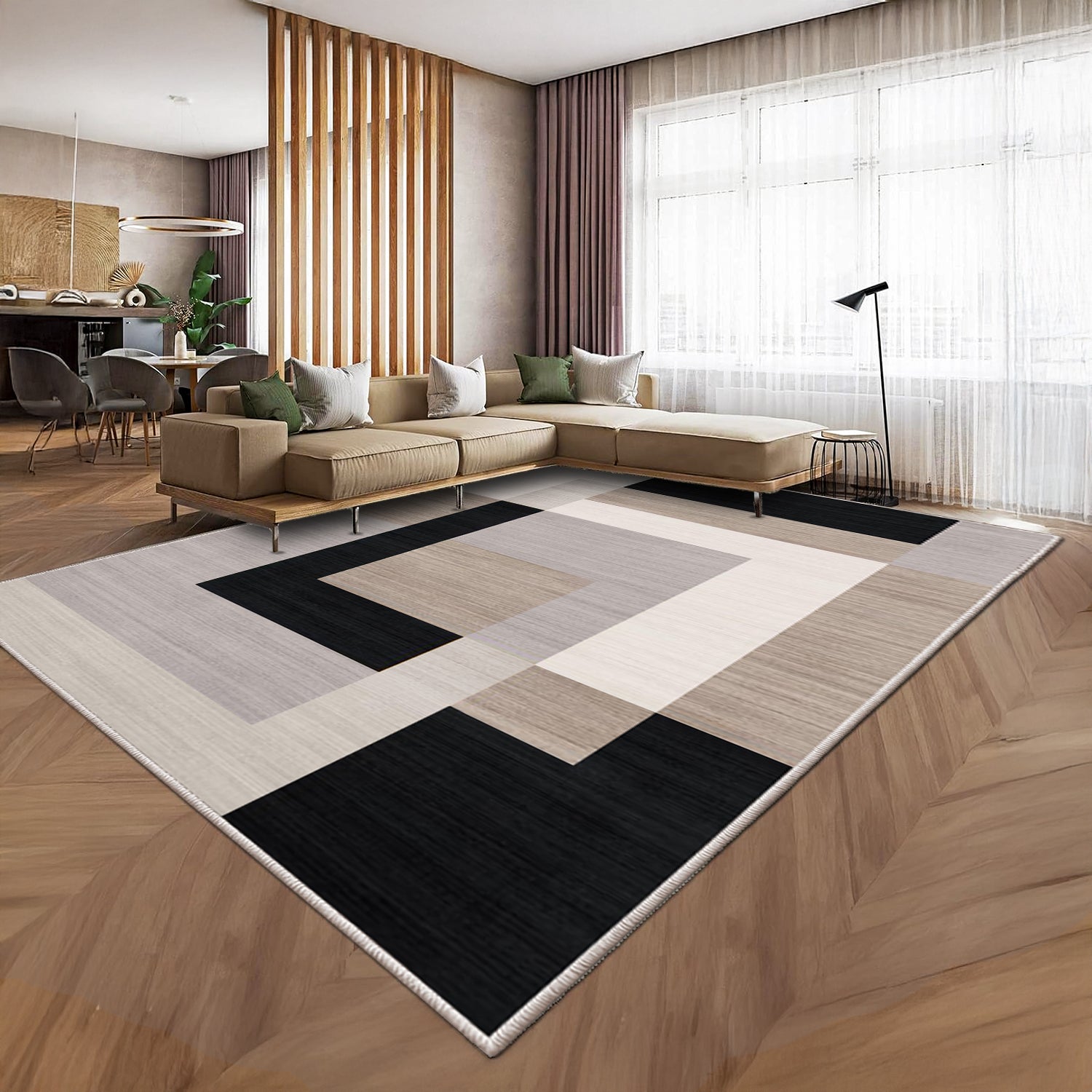 Neutral Long Runner Rug Milo