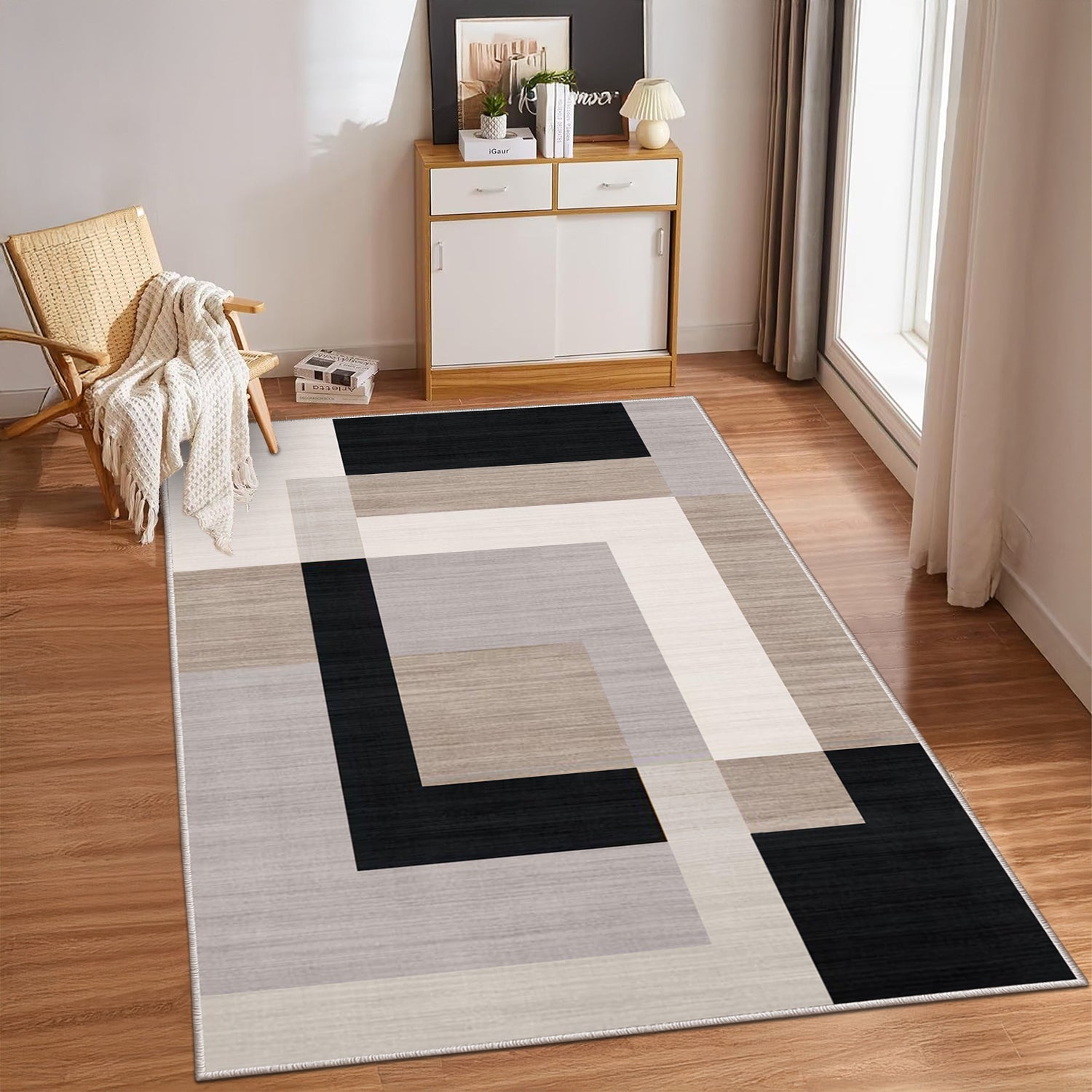 Neutral Long Runner Rug Milo