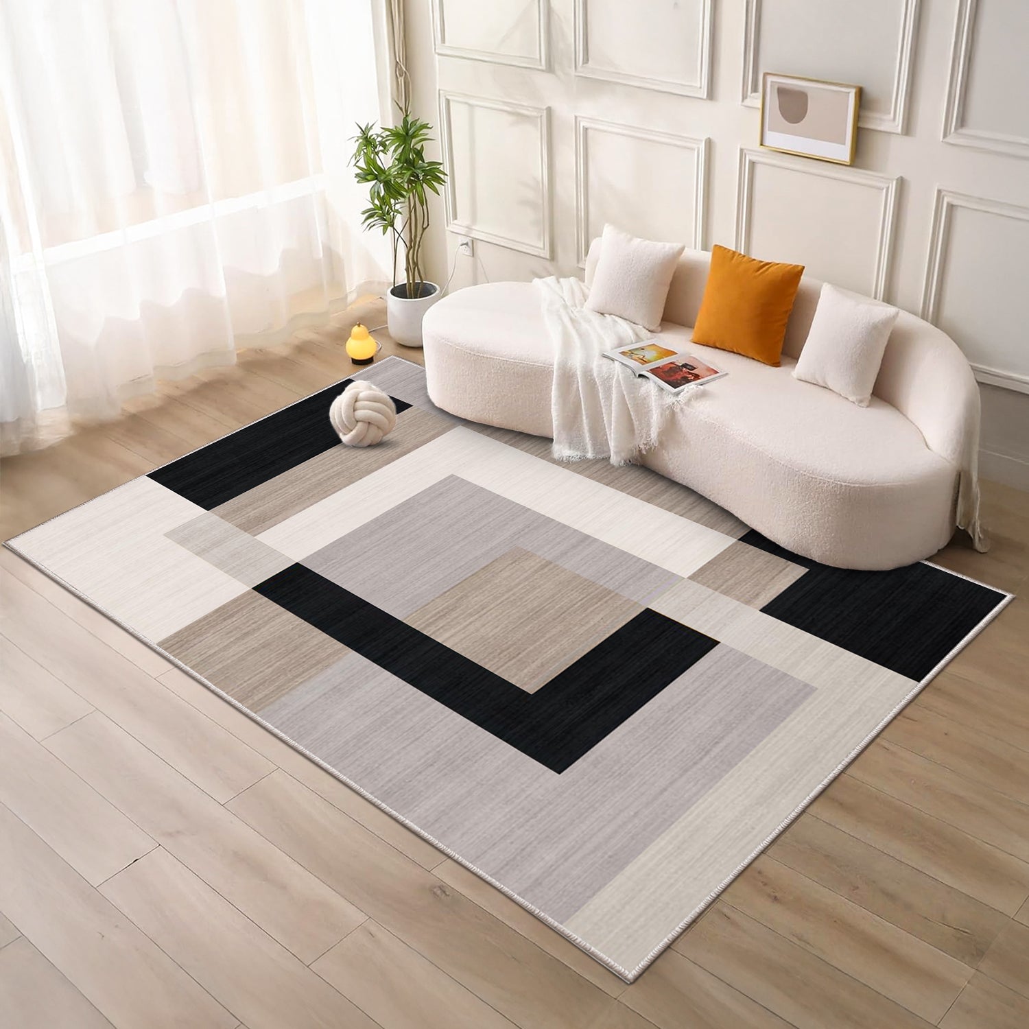Neutral Long Runner Rug Milo
