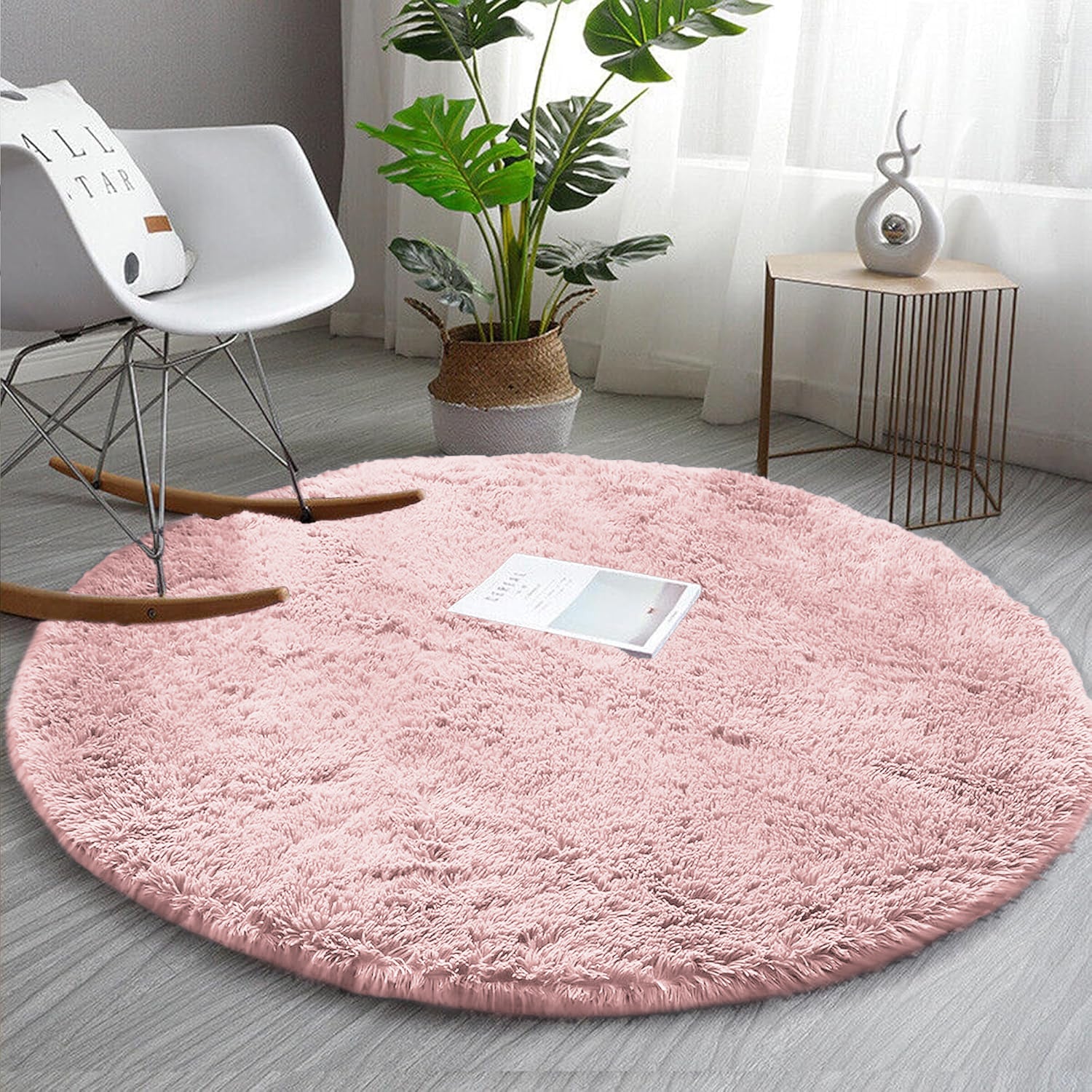 Shaggy Rug For Bedroom Pink