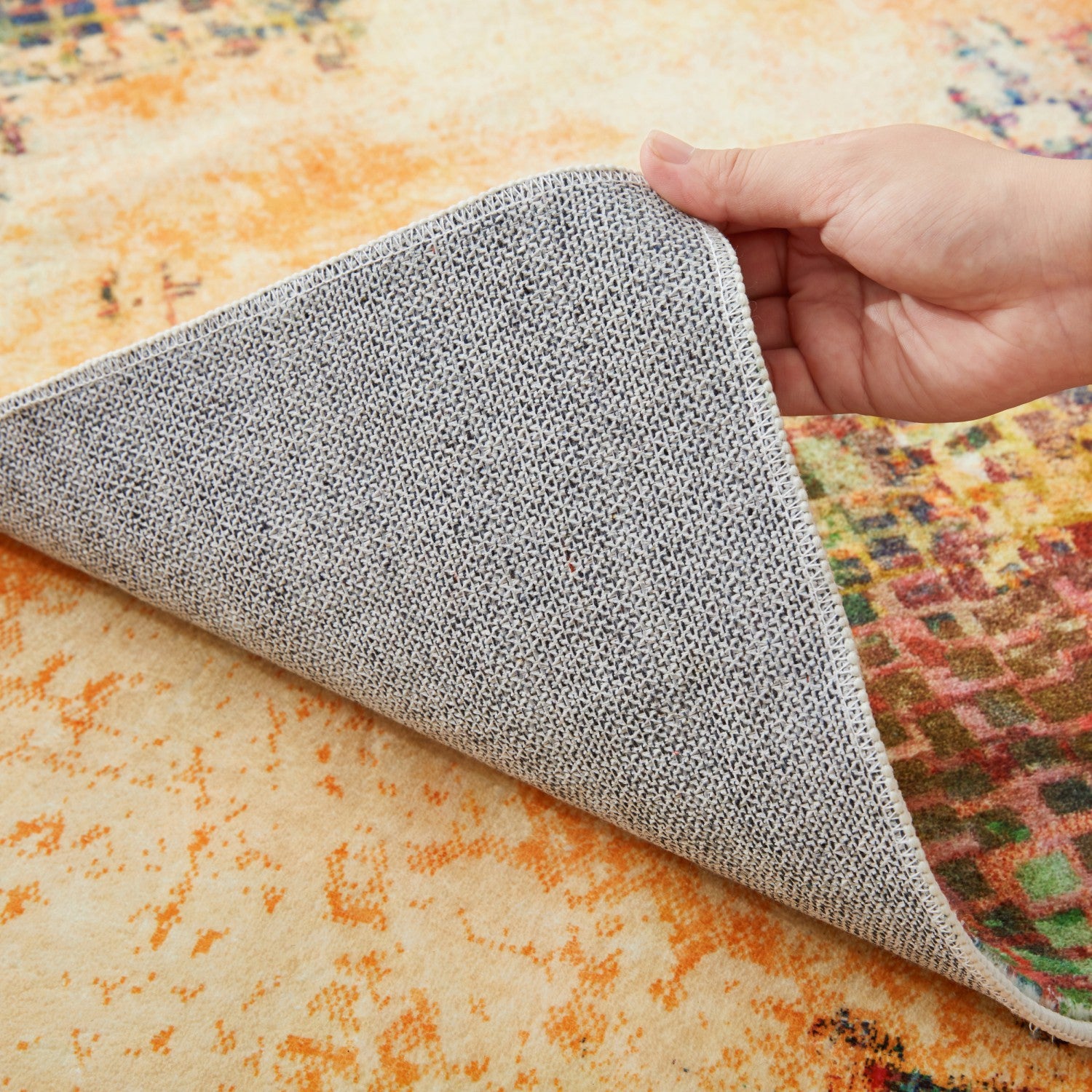 Large Dining Room Area Rug Vibrant Cashmere