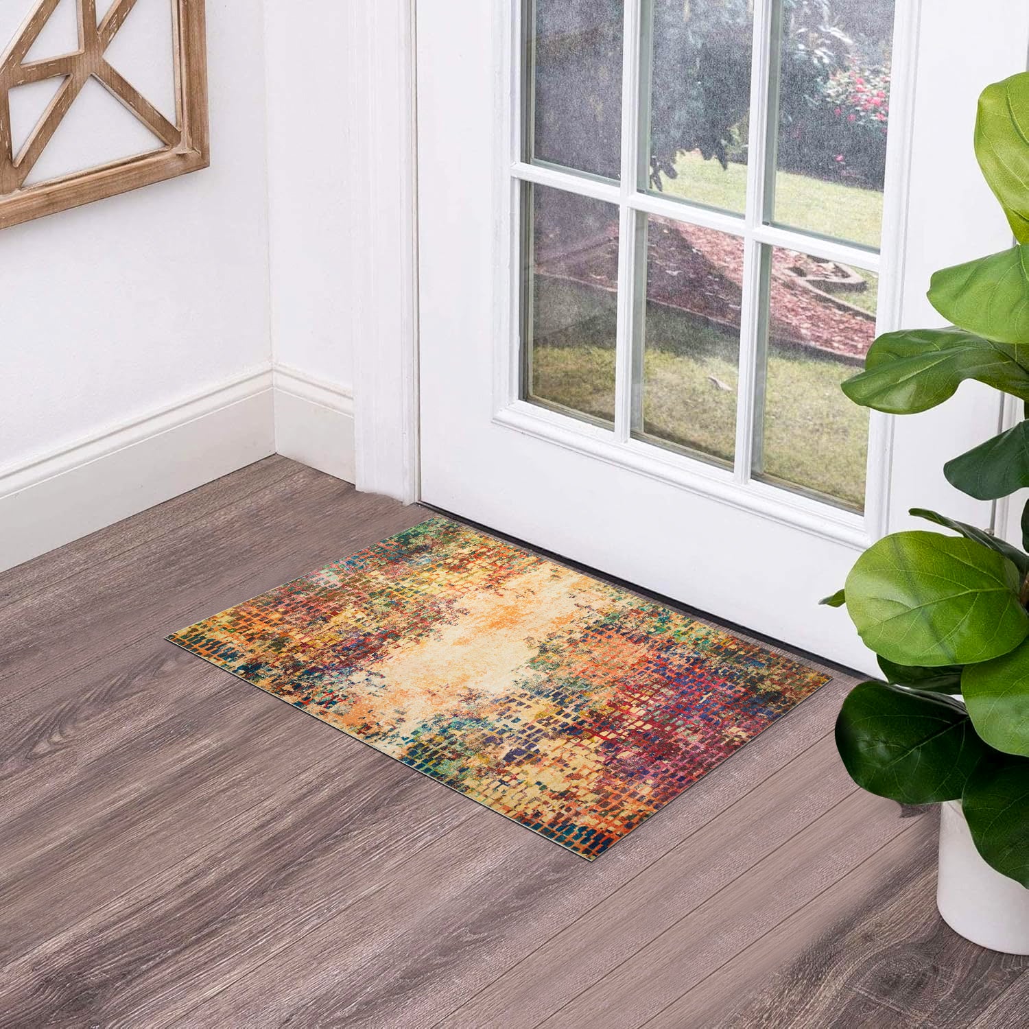 Large Dining Room Area Rug Vibrant Cashmere