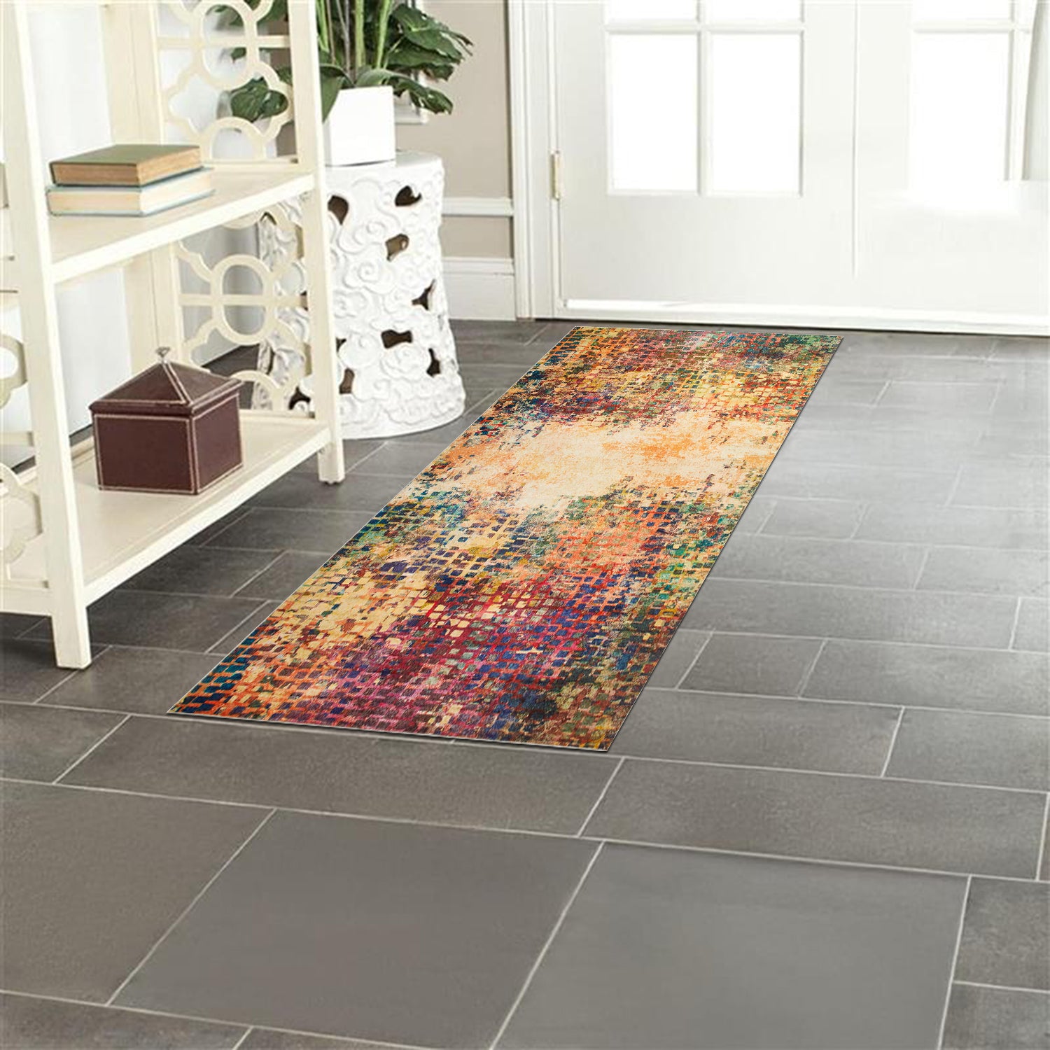 Large Dining Room Area Rug Vibrant Cashmere