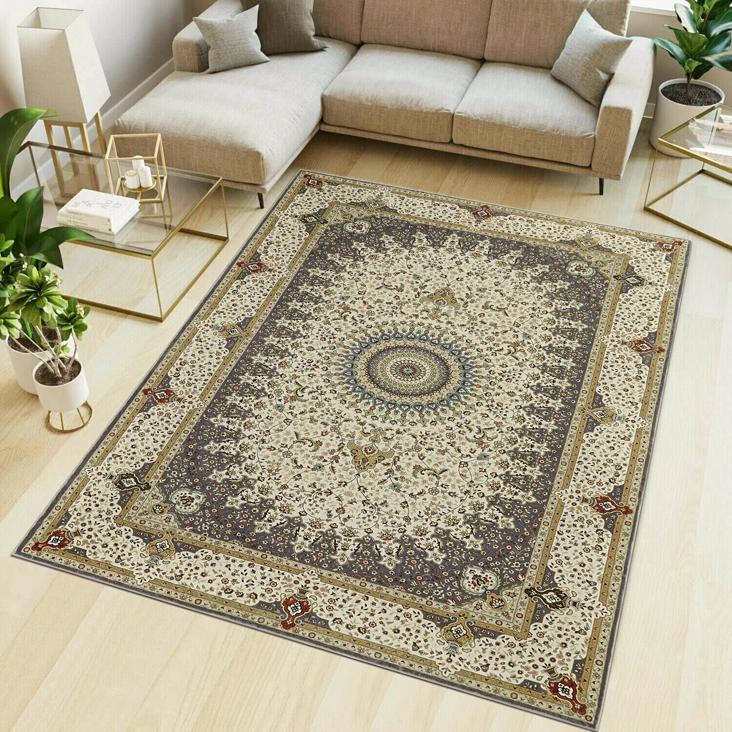Boho Outdoor Rug Grey