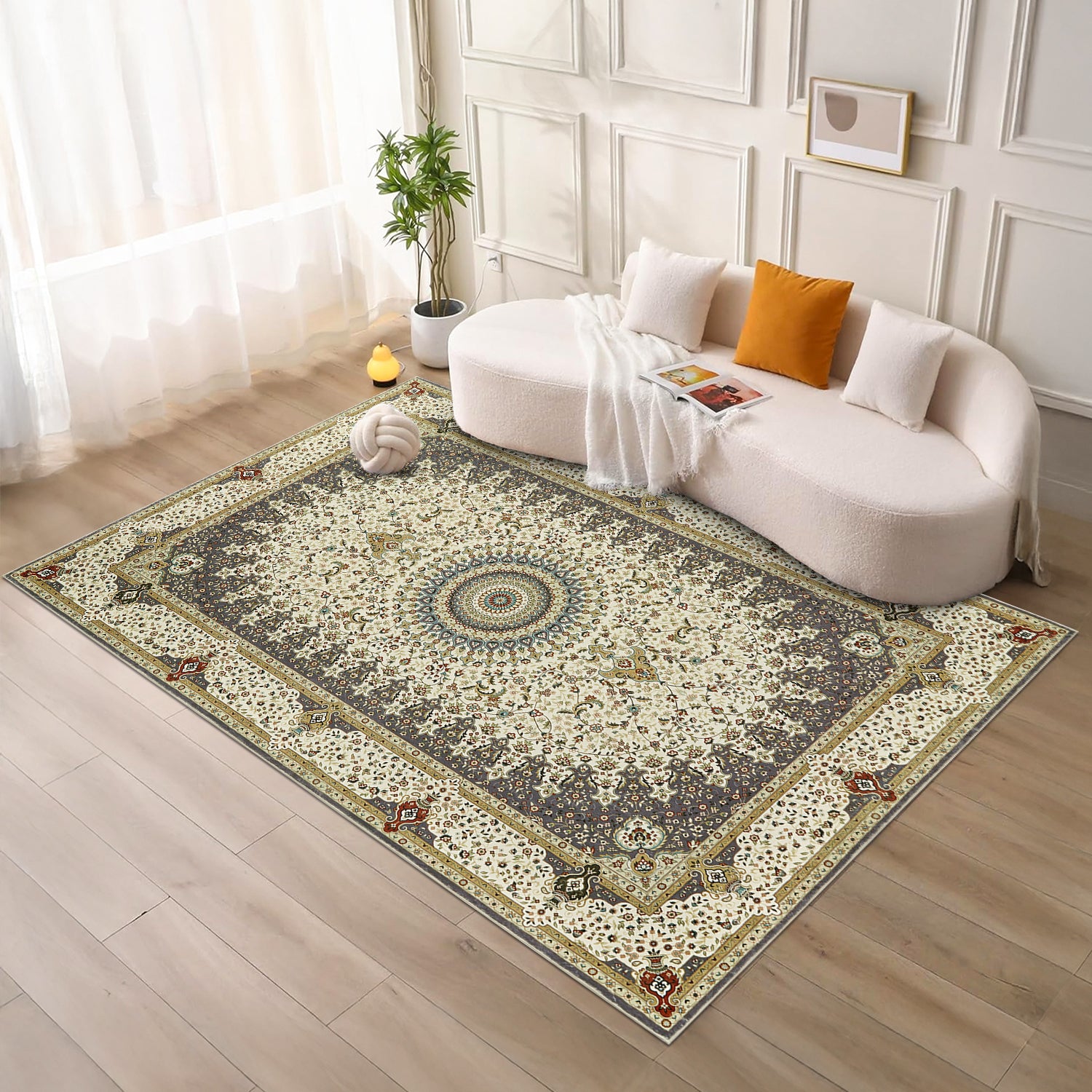 Boho Outdoor Rug Grey