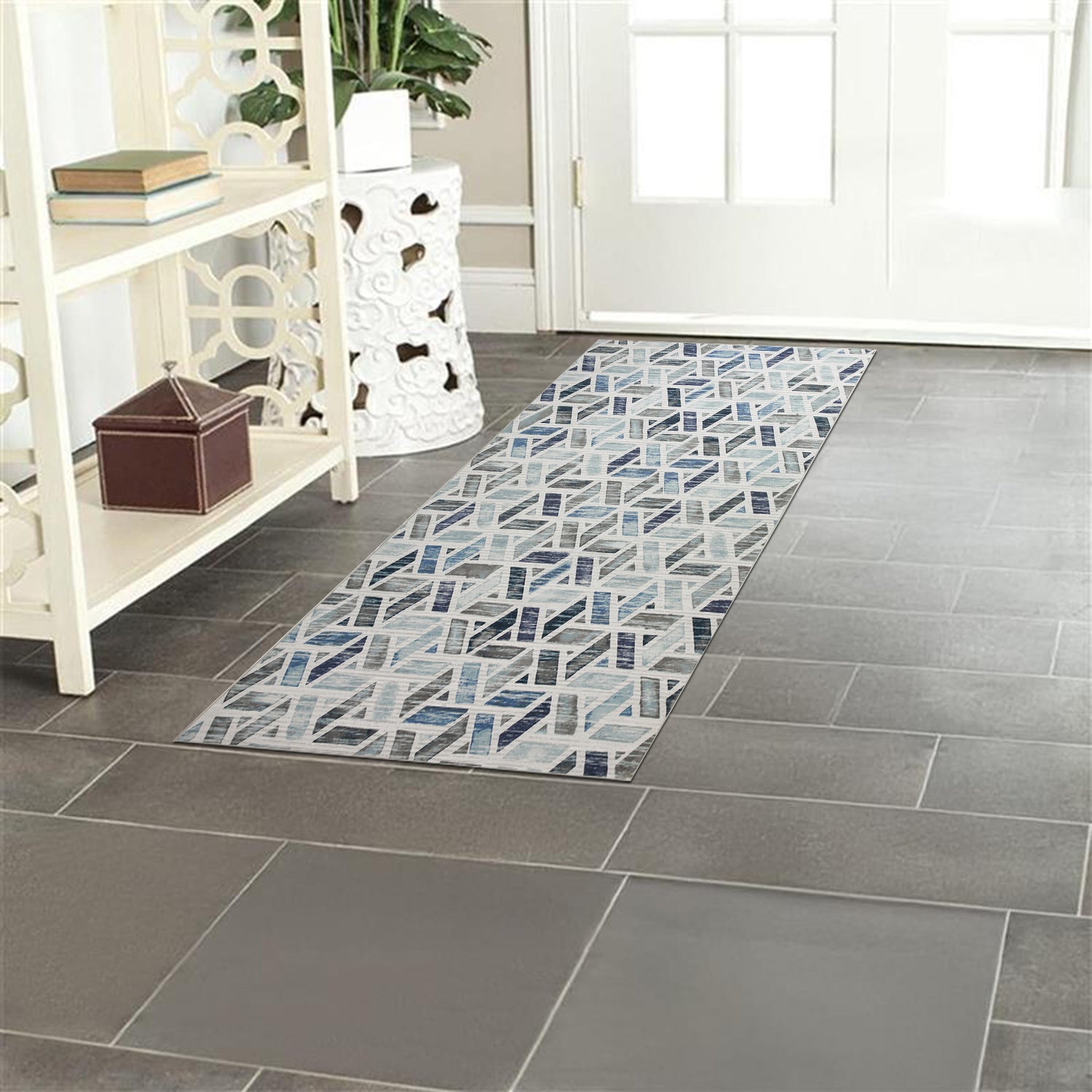 Abstract Design Printed Area Rug For Modern Floor Zara