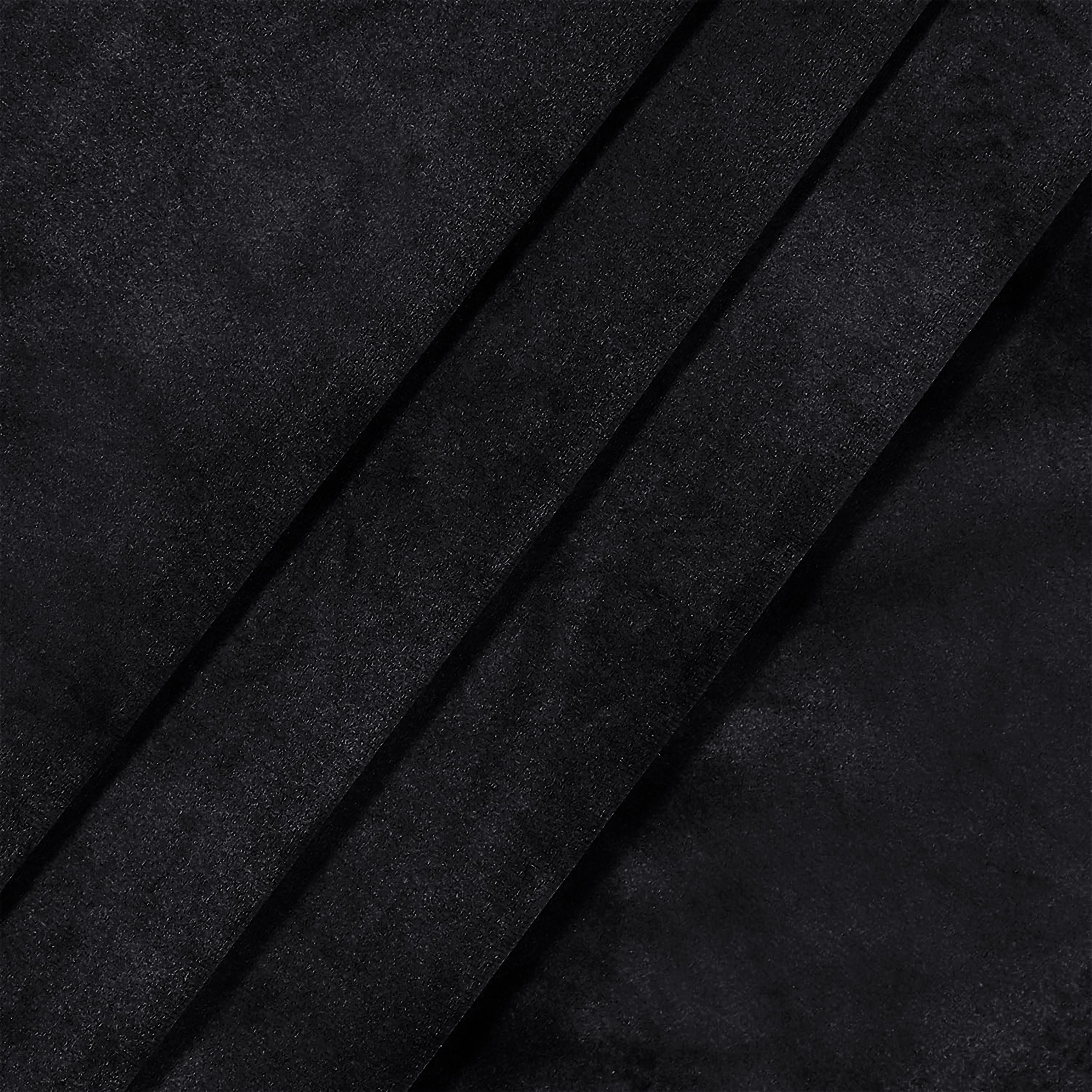 Black Velvet Curtains Ready Made Eyelet