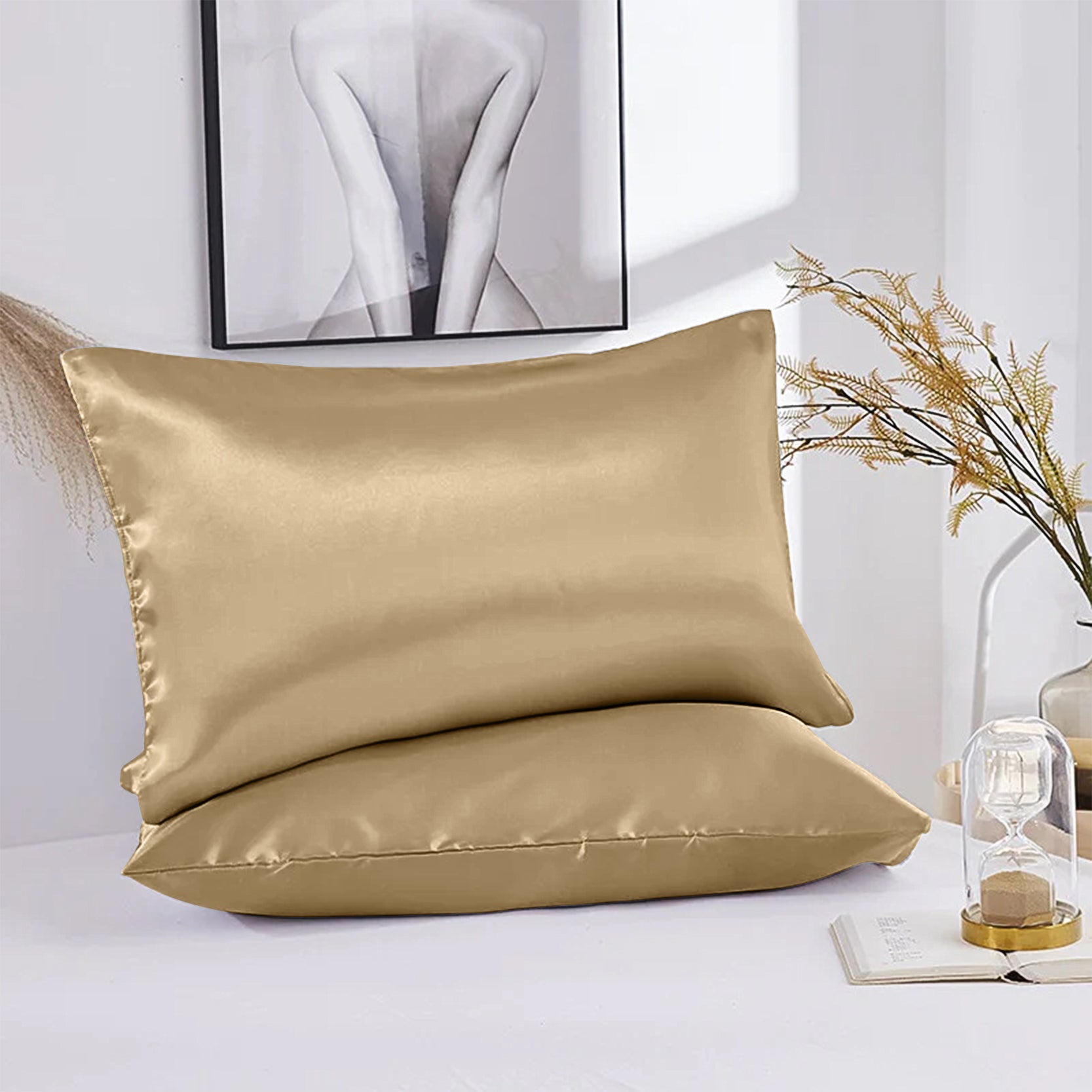 Champion Satin Silk Pillowcases Pair