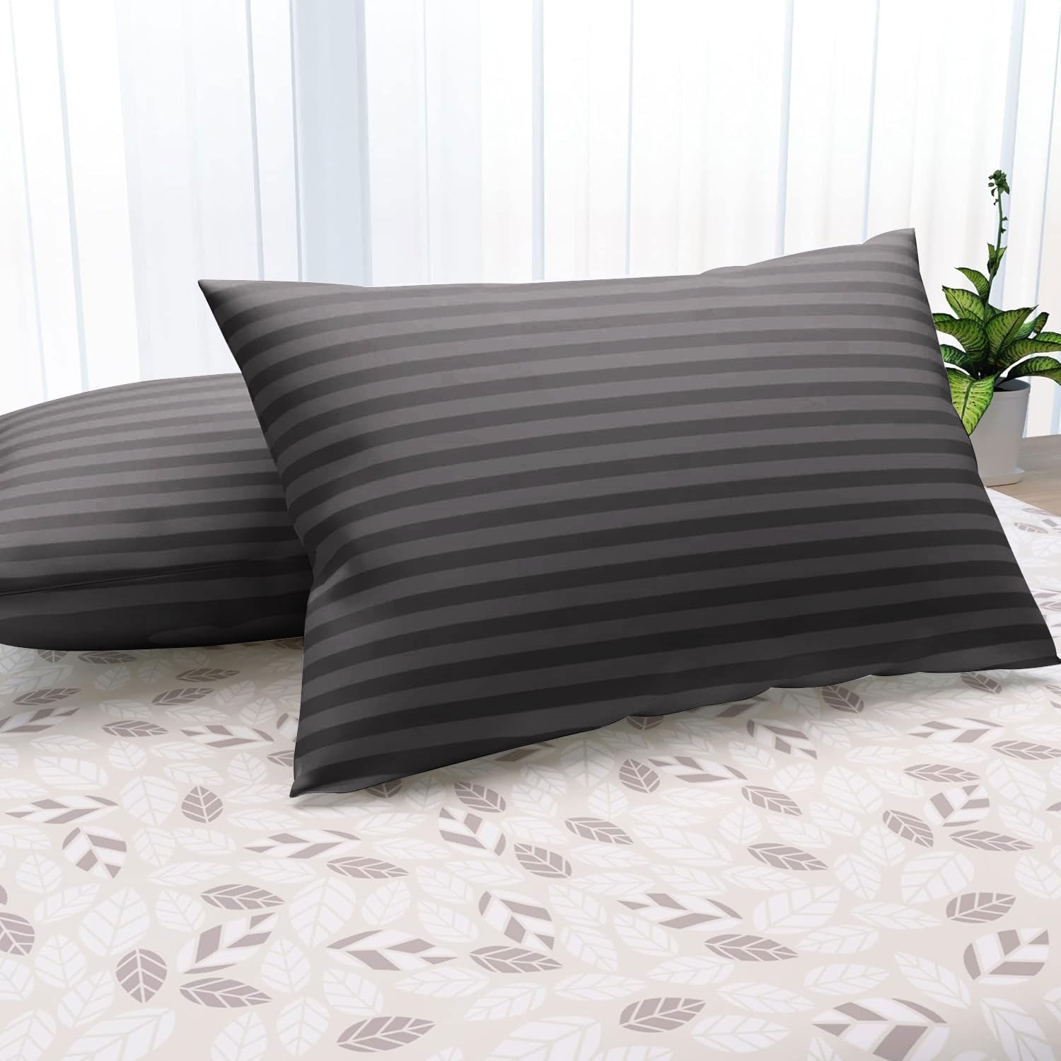 Satin Stripe Pillowcase Pair