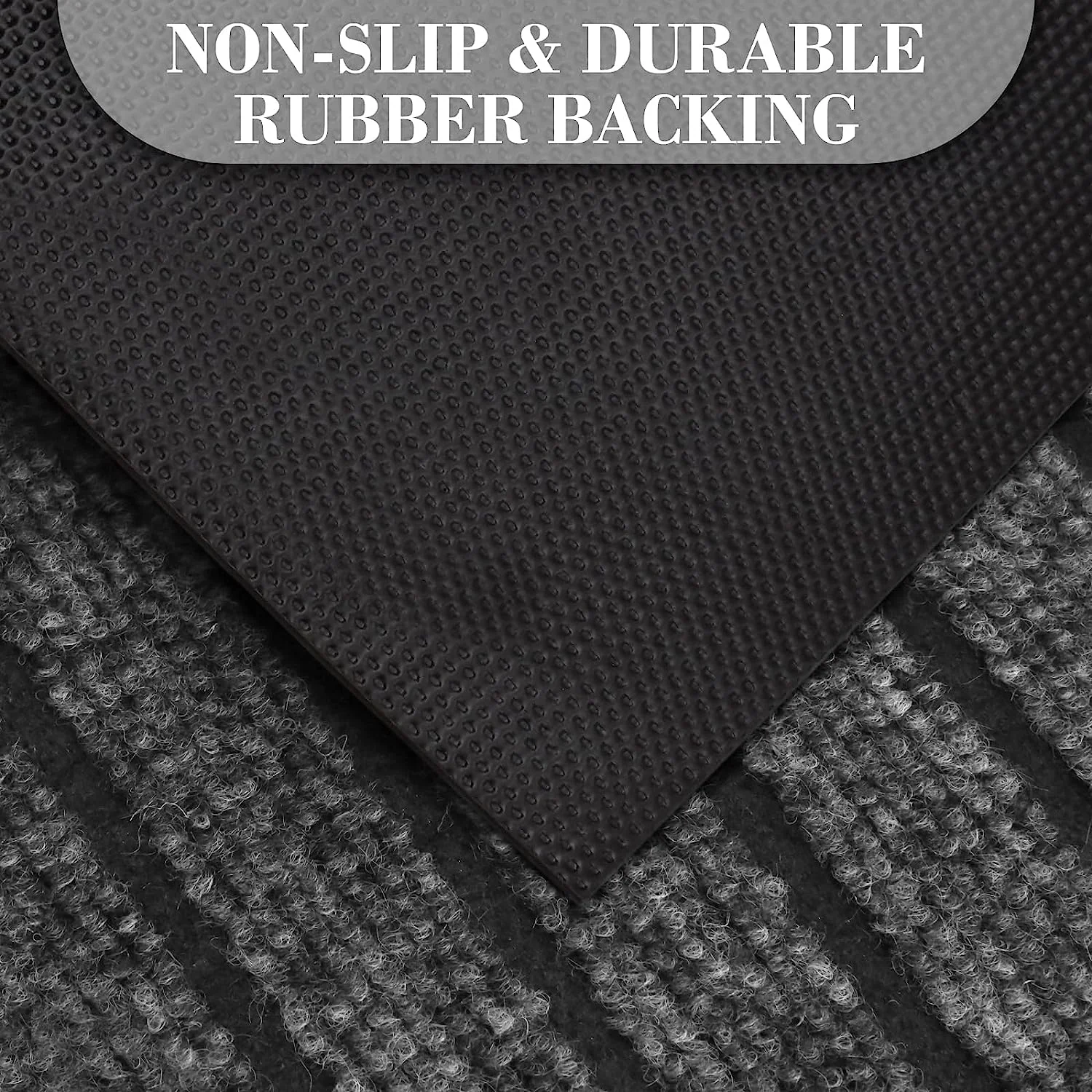 Front Outdoor Rubber Mats Grey