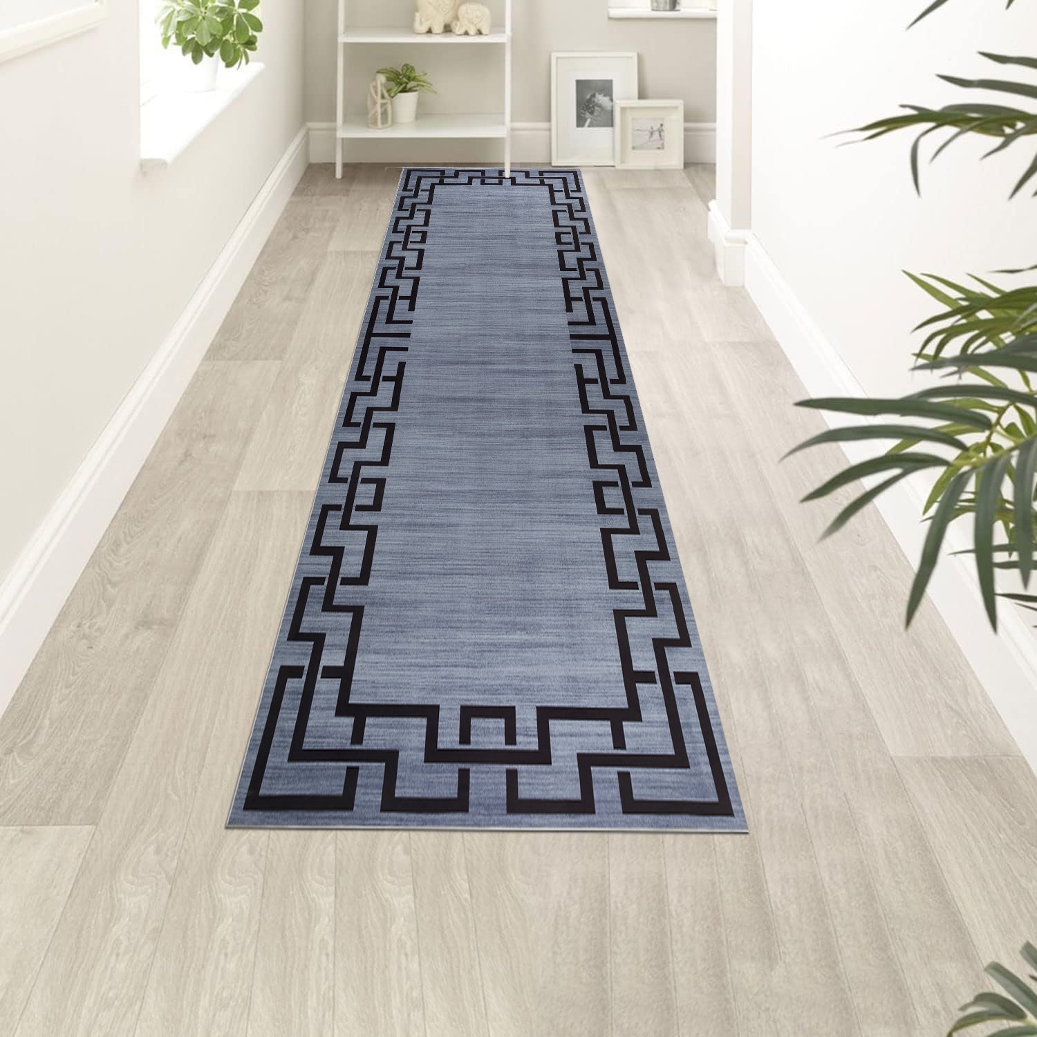 Greek Key Hallway Large Runner Rug Nico
