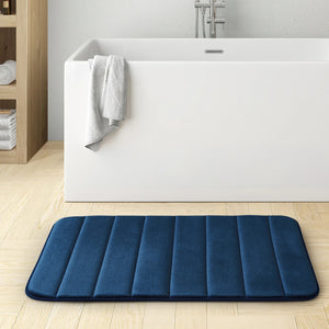 Non Slip Bath Mat Memory Foam Navy