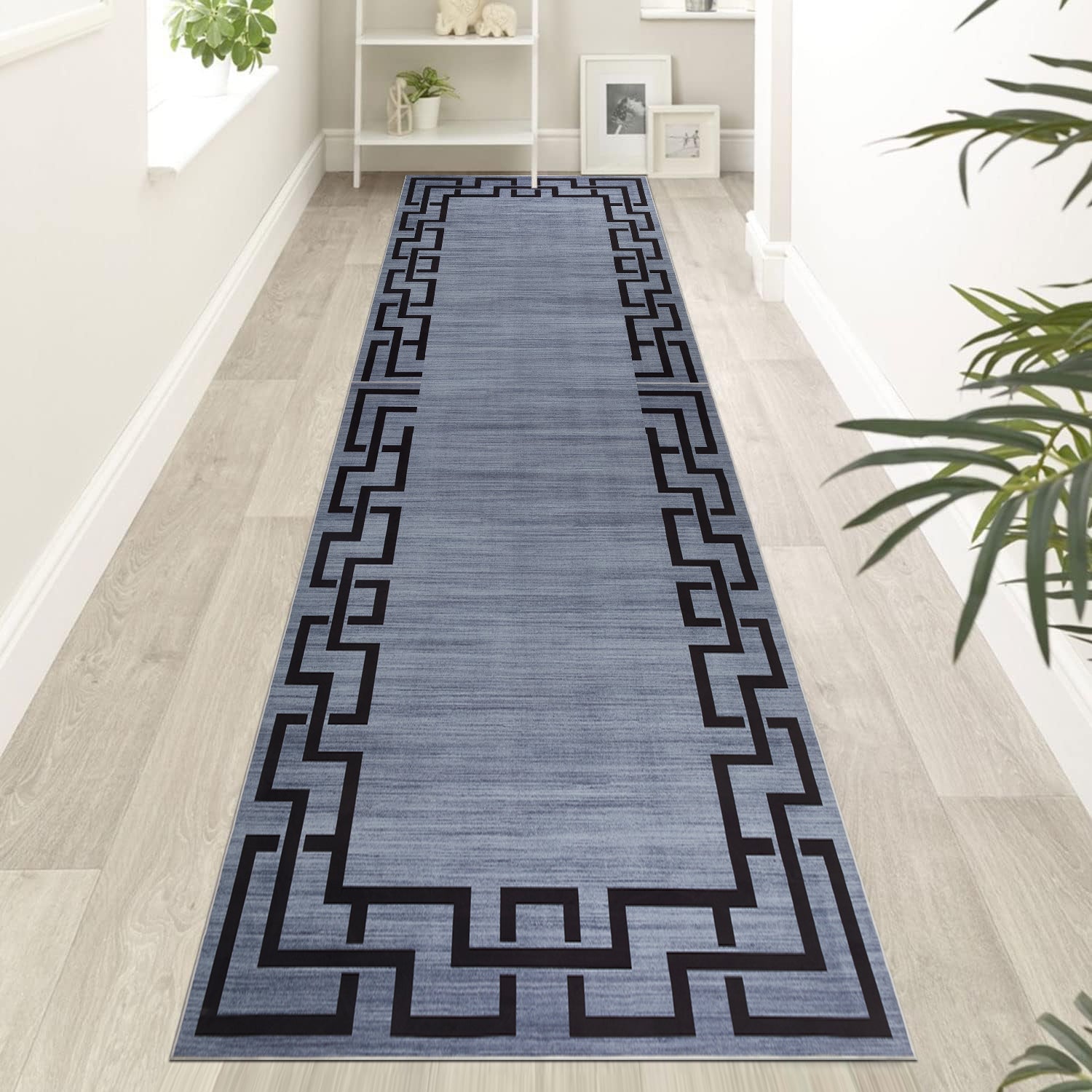 Greek Key Hallway Large Runner Rug Nico