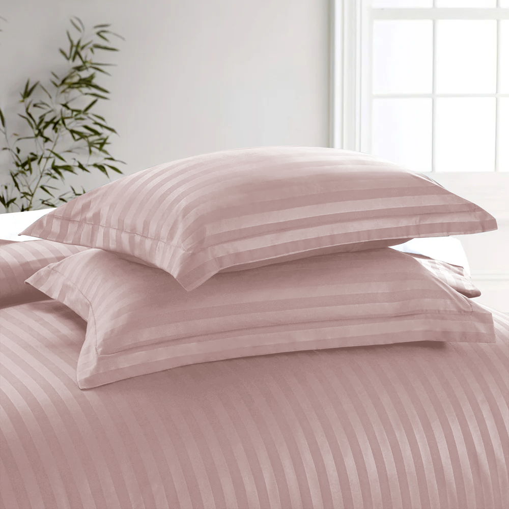 Stripe Duvet Cover Peach