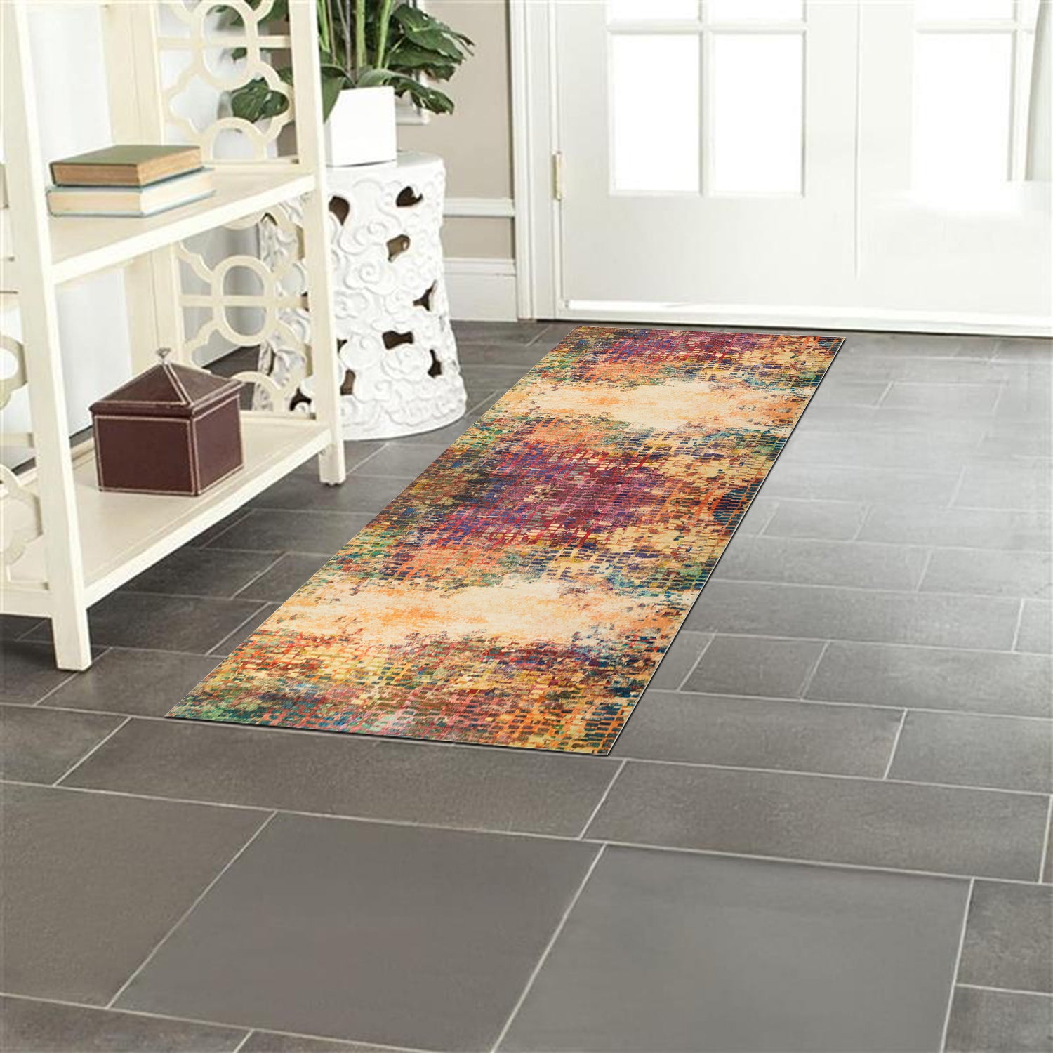 Large Dining Room Area Rug Vibrant Cashmere