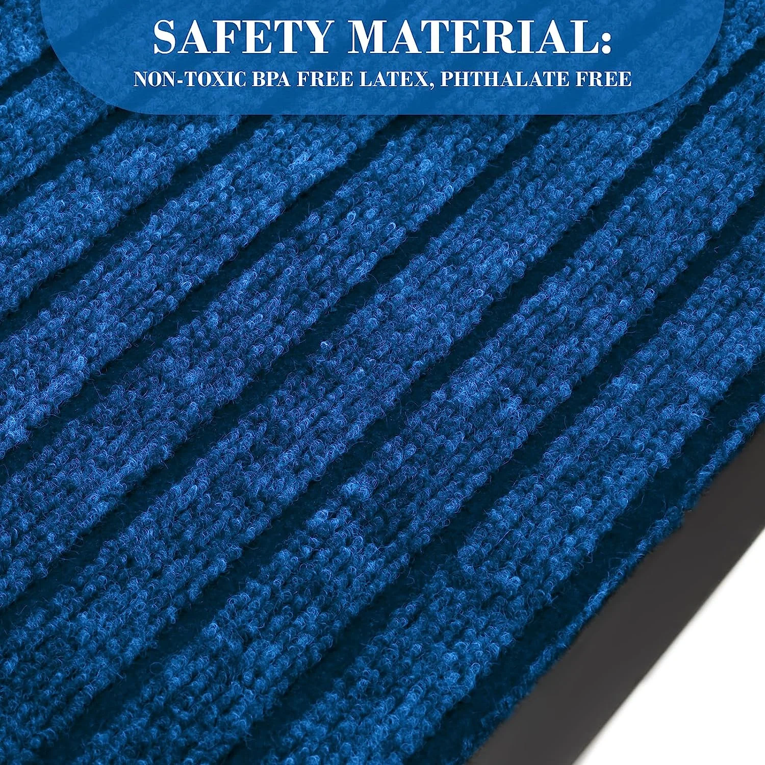 Rubber Outdoor Mats Blue