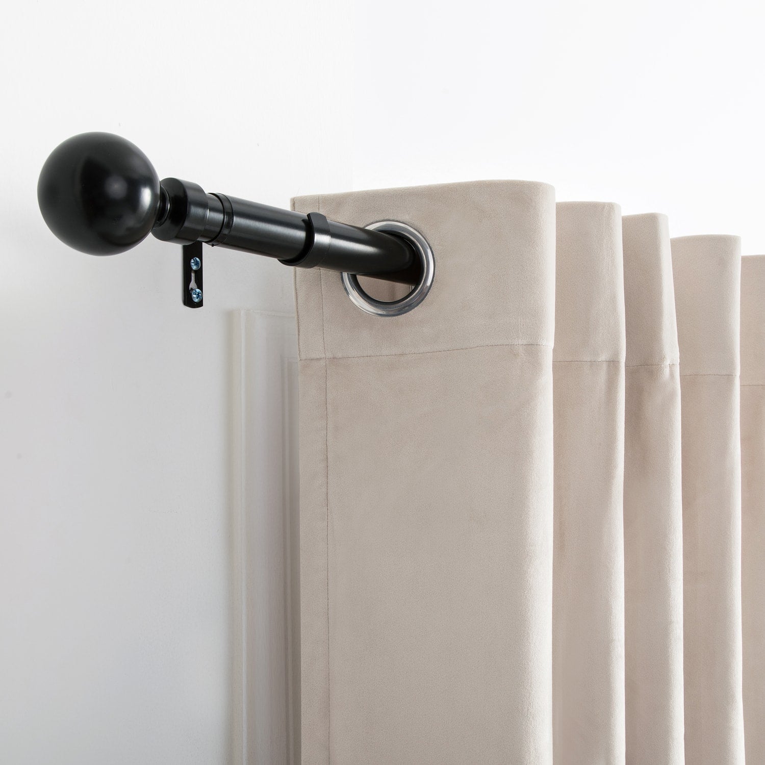 Matte Black Curtain Pole